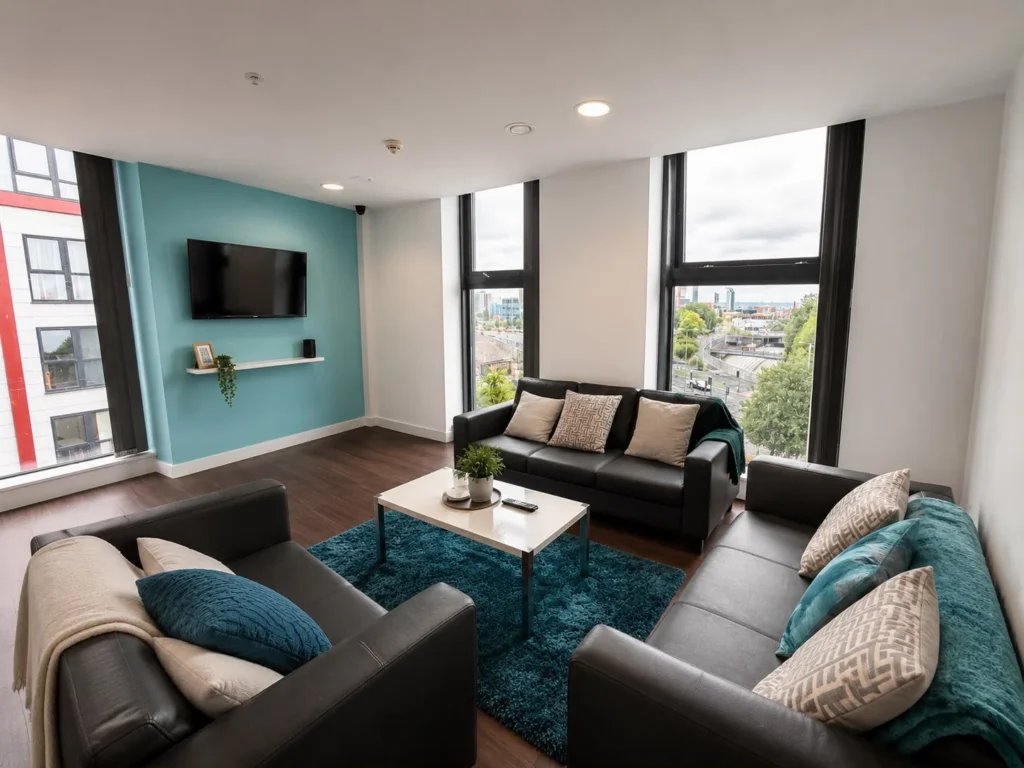 City Point Student Accommodation In Liverpool Lounge
